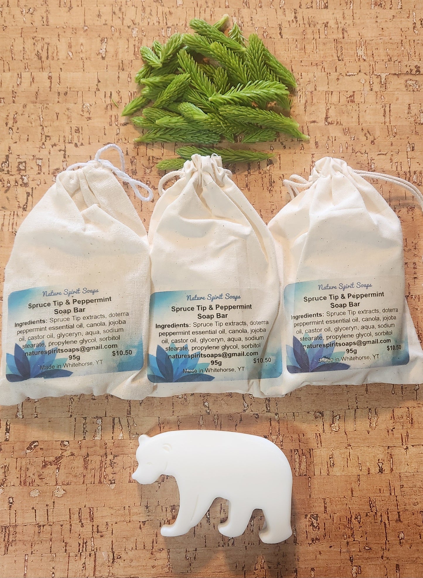 Spruce Tip & Peppermint Hair & Body Soap Bar