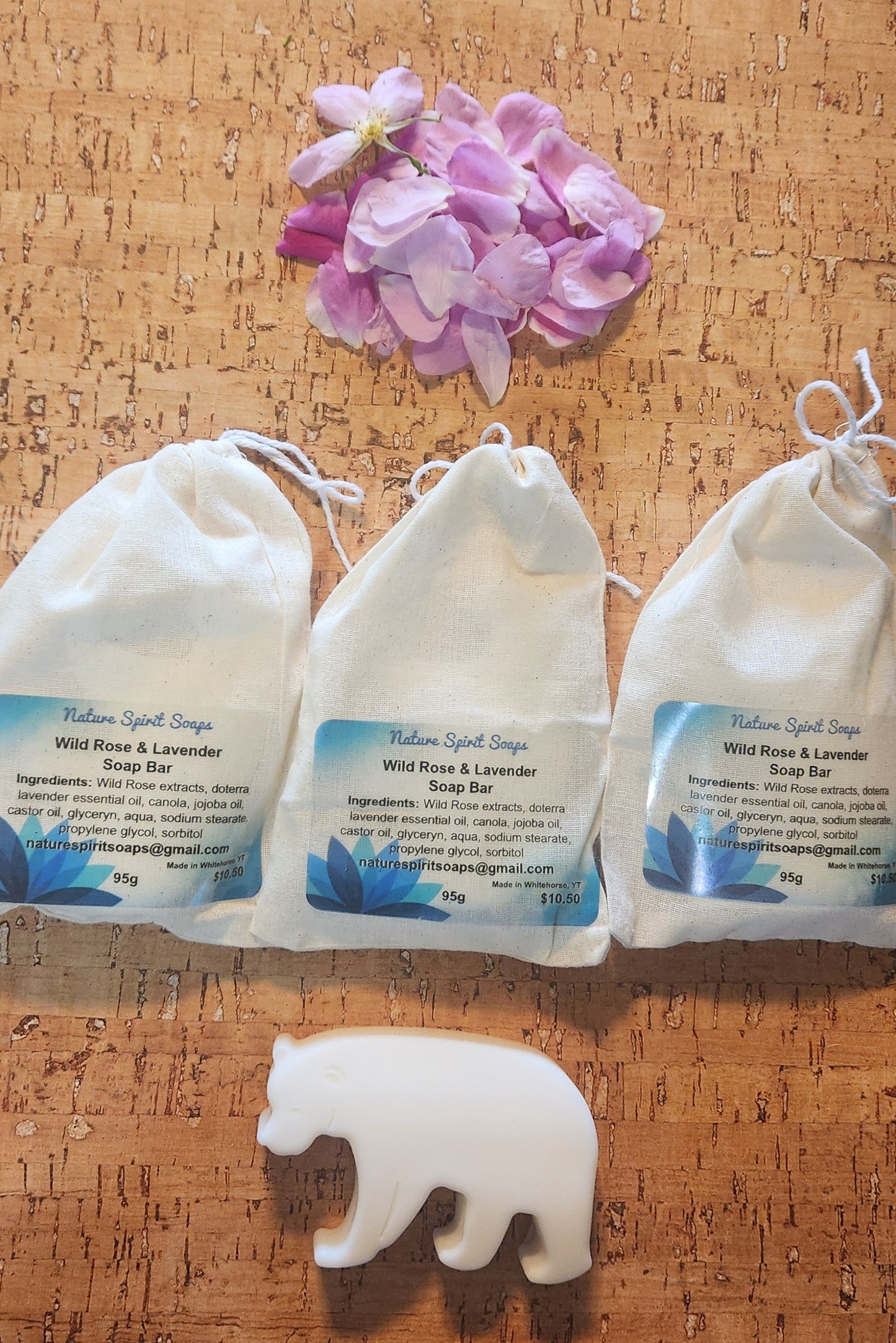Wild Rose & Lavender Hair & Body Soap Bar