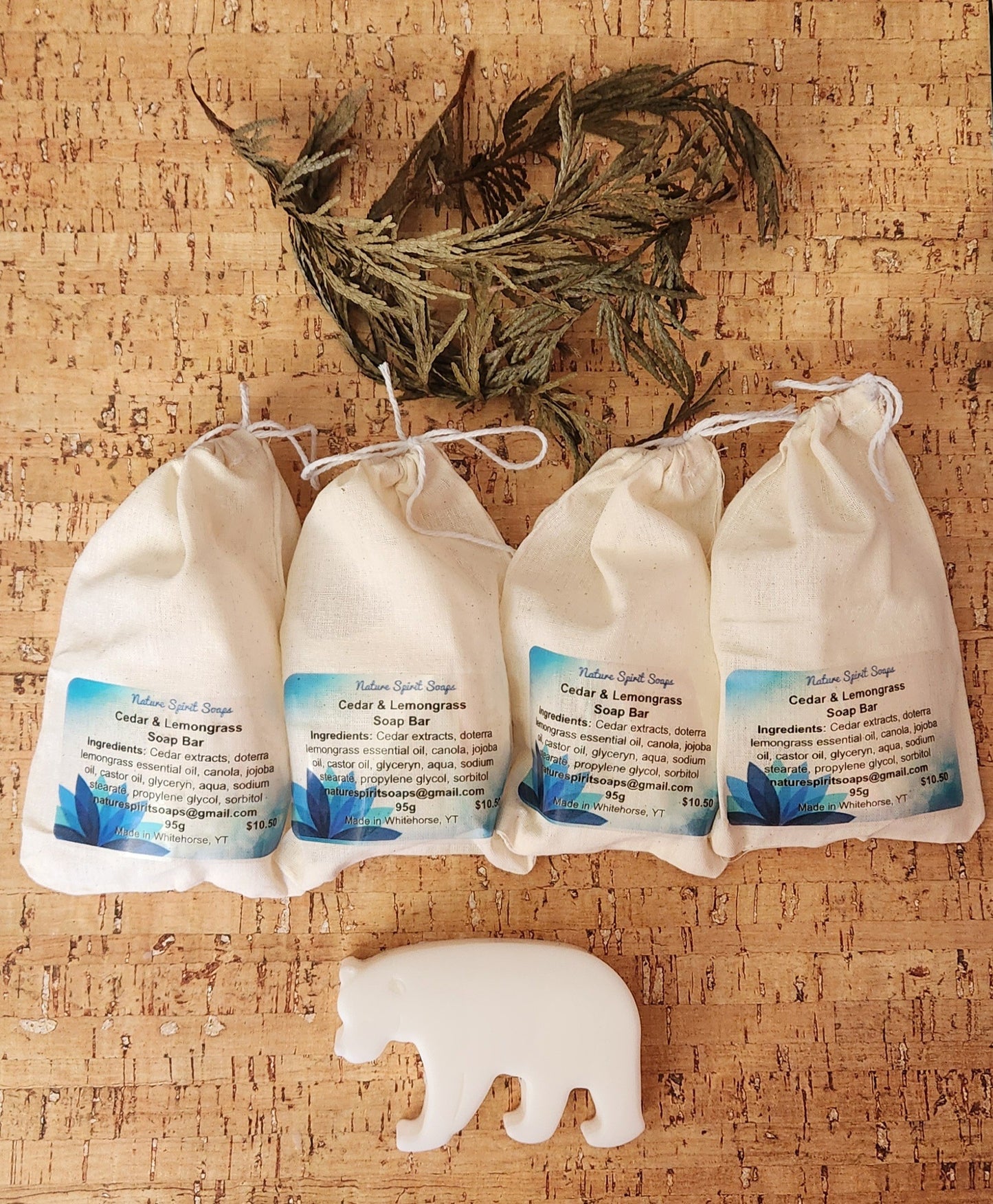 Cedar & Lemongrass Hair & Body Soap Bar