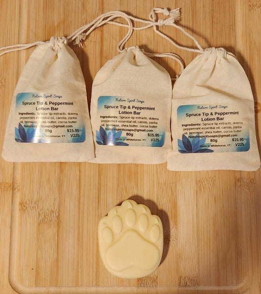 Spruce Tip & Peppermint Lotion Bar